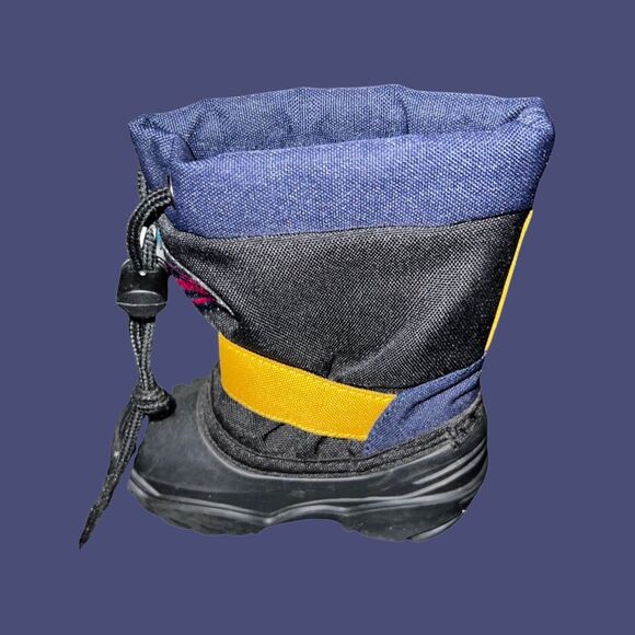 Toddler Kamik Navy/Black/Yellow Snow Boots Size 5 - Picture 6 of 6